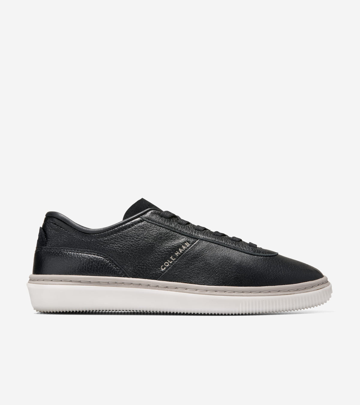 W38414:BLACK LEATHER / IVORY