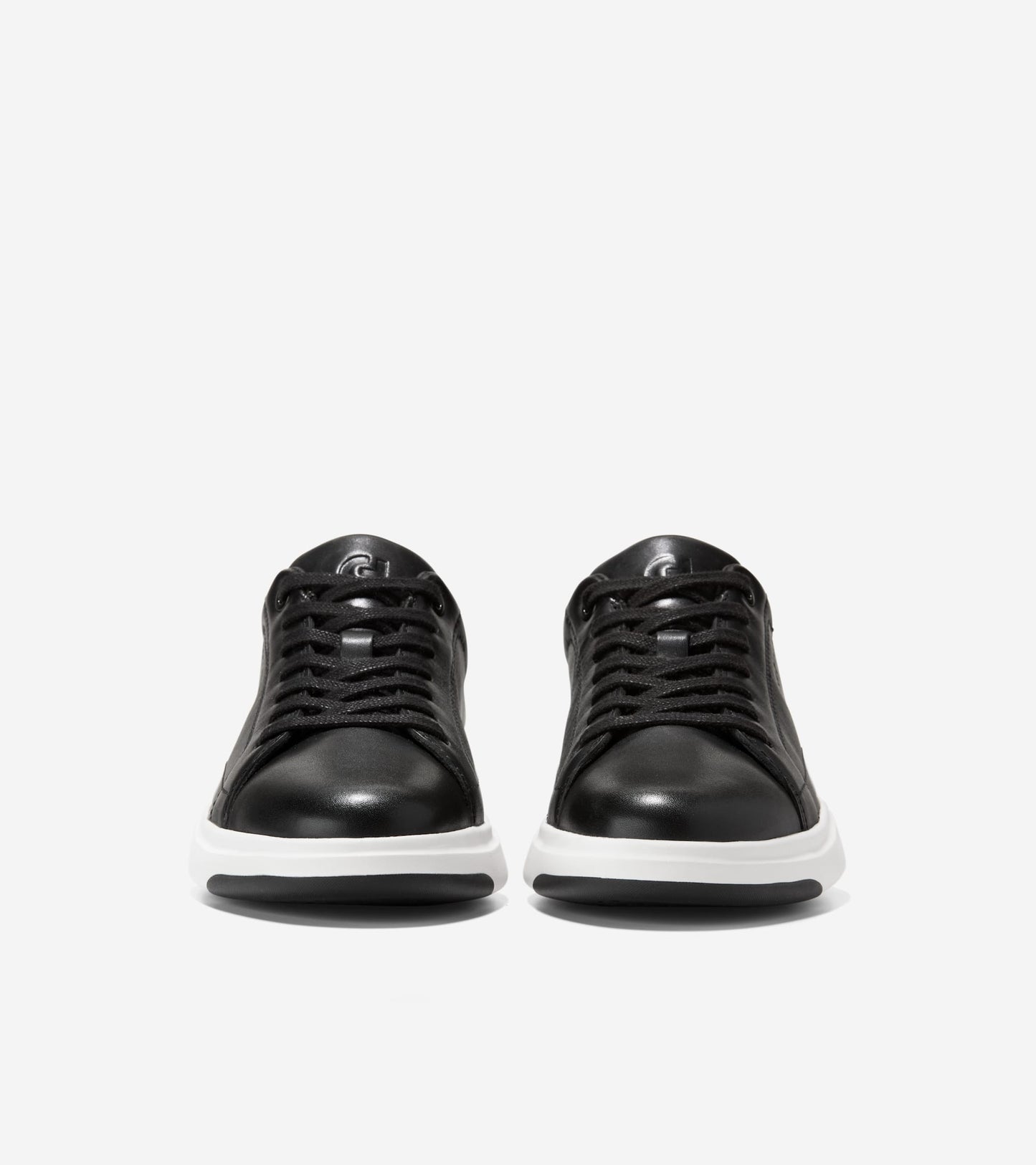 W35499:BLACK/WHITE LEATHER