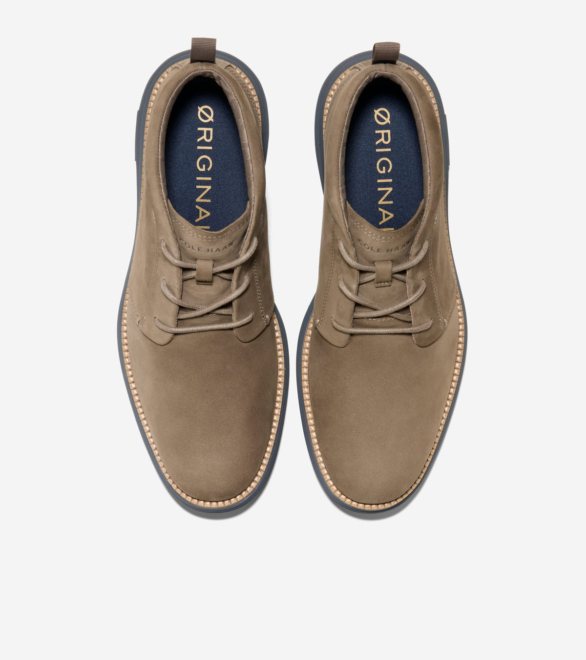 C44799:IRISH COFFEE NUBUCK / NATURAL / GRAY PINSTRIPE WP