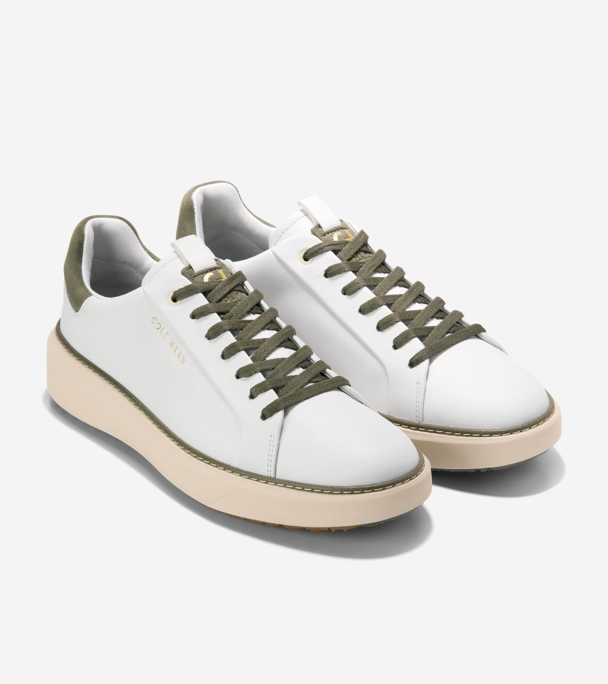 C42386:WHITE / DUSTY OLIVE SUEDE / ANGORA WP