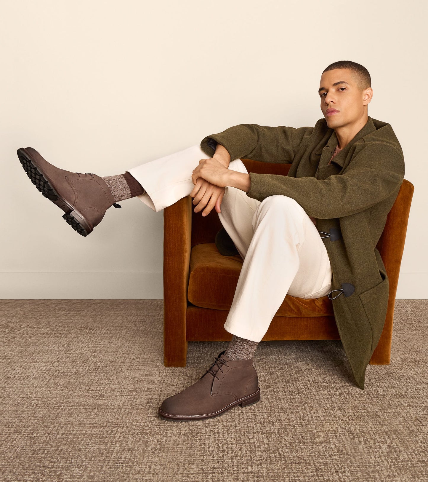 C41519:CH DARK CHOCOLATE NUBUCK / DARK NATURAL / DARK NATURAL WP