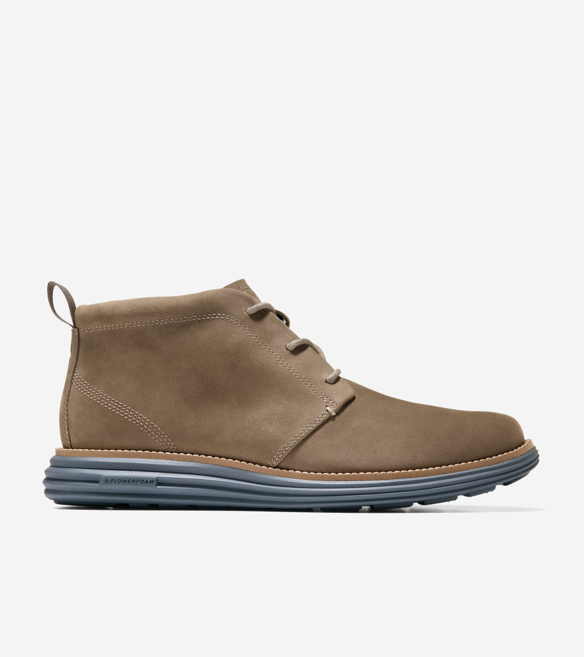 C44799:IRISH COFFEE NUBUCK / NATURAL / GRAY PINSTRIPE WP
