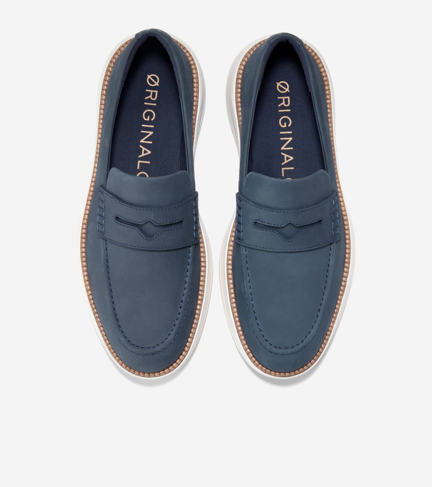 C43647:NAVY BLAZER NUBUCK / NATURAL / IVORY