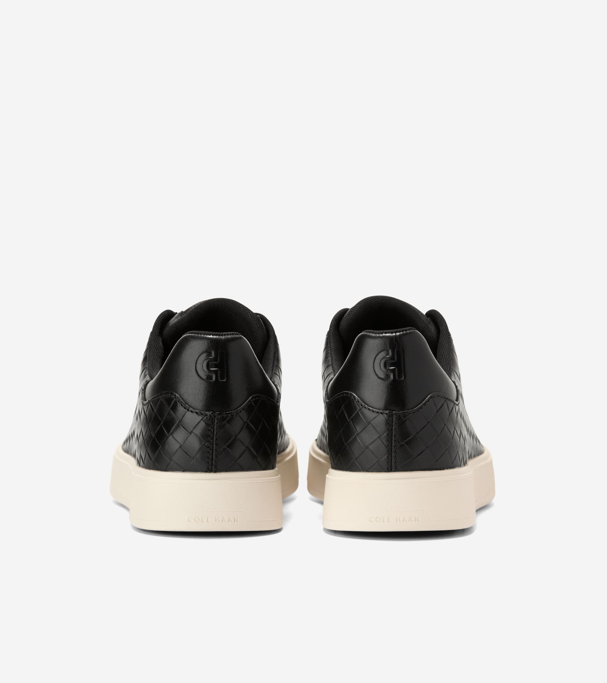 C43709:BLACK WOVEN EMBOSS / IVORY