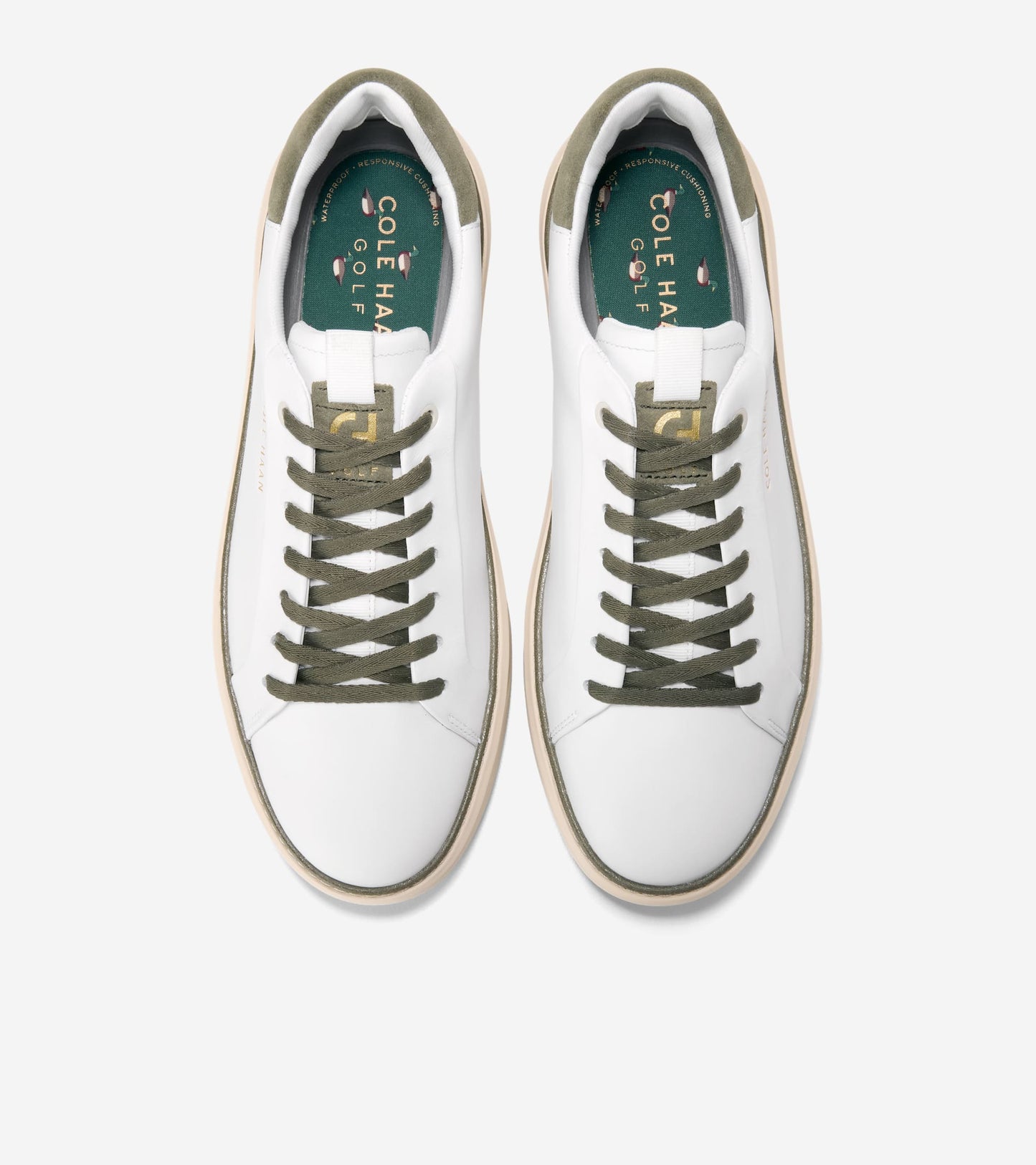 C42386:WHITE / DUSTY OLIVE SUEDE / ANGORA WP
